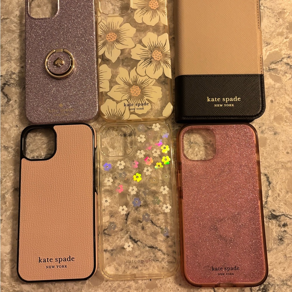 kate spade Glitter and Floral iPhone Cases iPhone 13/14